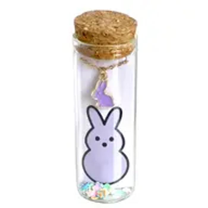 Easter Bunny Peep Necklace - Blue, Pink, Purple 