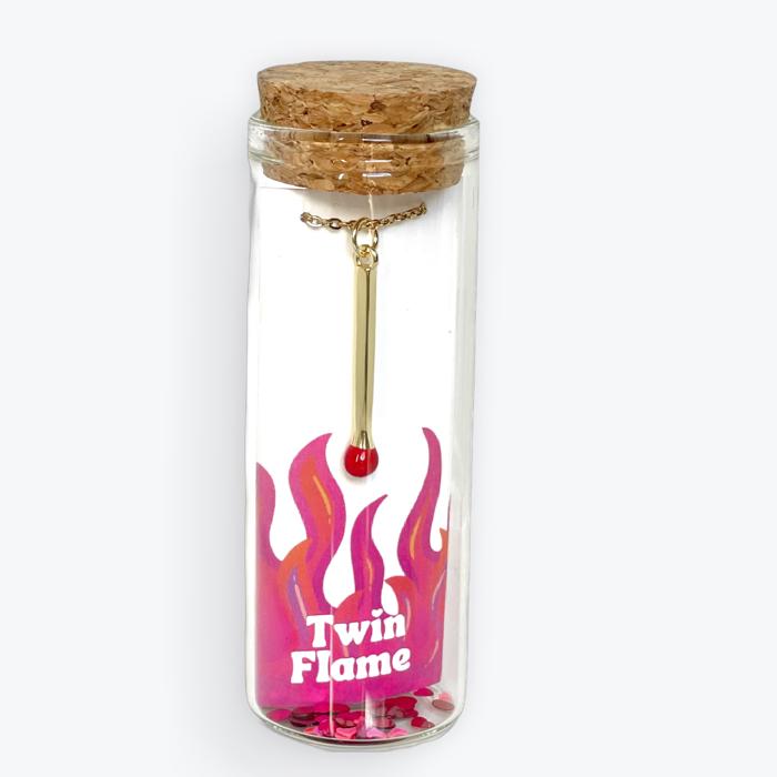 Twin Flame Matchstick Necklace Valentine