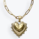 Wild Heart Gold Paperclip-Style Charm Necklaces