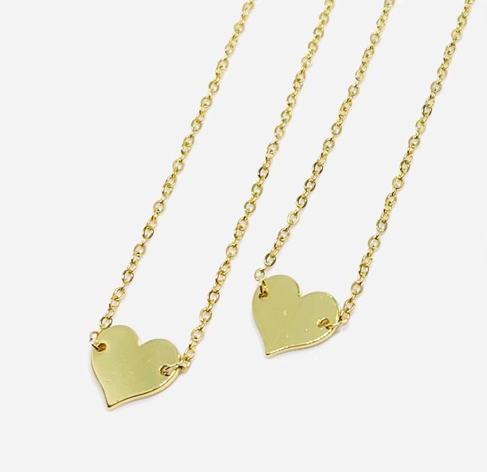 Gold Small Heart Necklace – Valentine’s Day Gift for Women