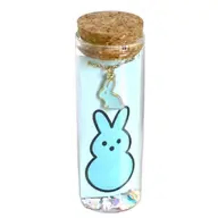 Easter Bunny Peep Necklace - Blue, Pink, Purple 