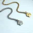  Memorial Paw Print Necklace. Remembrance of Loved Pet