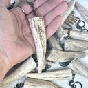  Deer Antler Tine Keychain Keyring