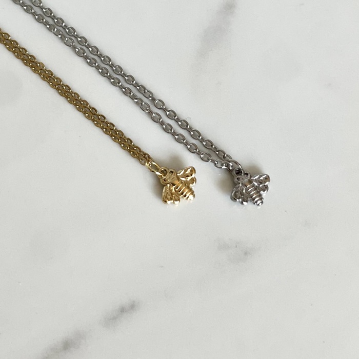 Bee Charm Necklace with Wildflower Seeds – Save the Bees