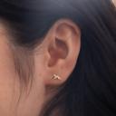  Gold Mountain Stud Earrings, Non-Tarnish Adventure Jewelry