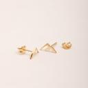  Gold Mountain Stud Earrings, Non-Tarnish Adventure Jewelry