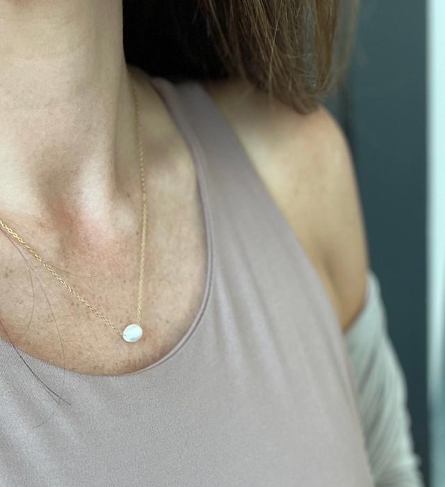 Pearl Bead Necklace. No Grit. No Pearl. Grit & Grace