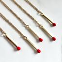  Twin Flame Matchstick Necklace Valentine