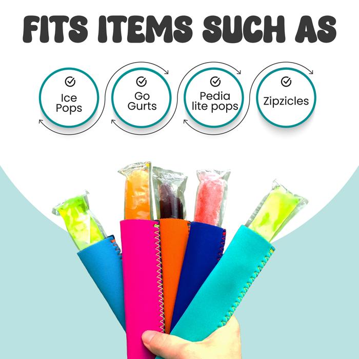 Kooleez Ice Pop Sleeves | 8-Pack