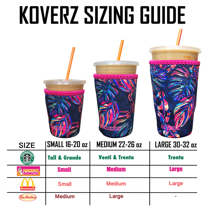 Iced Coffee Sleeves - 3 Sizes