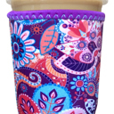 Paisley Large 32oz Iced Coffee Sleeves - 3 Sizes