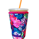 Hibiscus Bliss Medium 22-24oz Iced Coffee Sleeves - 3 Sizes