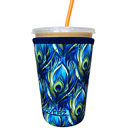 Peacock Medium 22-24oz Iced Coffee Sleeves - 3 Sizes