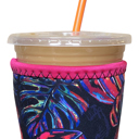 Tropics Small 16-18oz Iced Coffee Sleeves - 3 Sizes