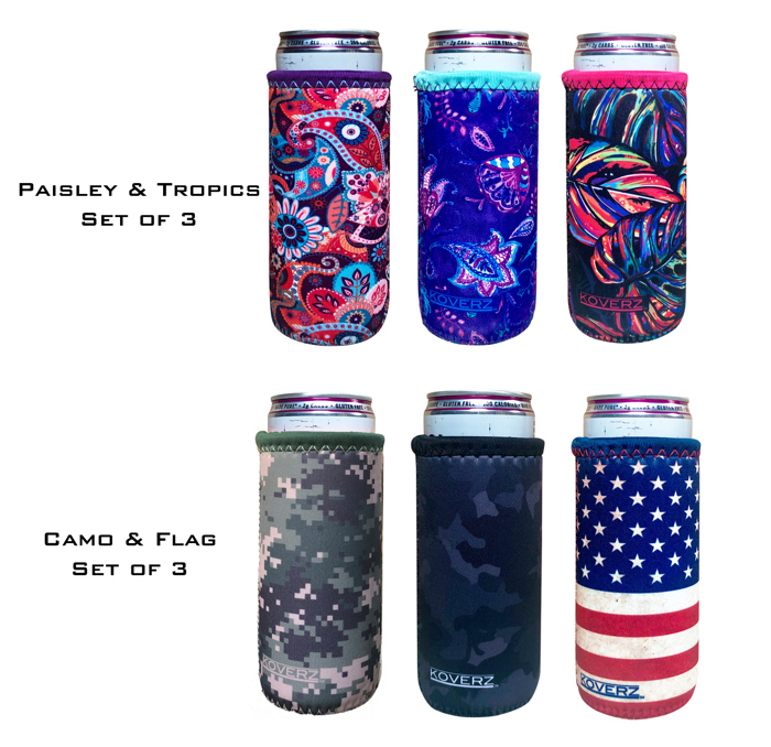 Slim Can Koozies | 3-Pack 