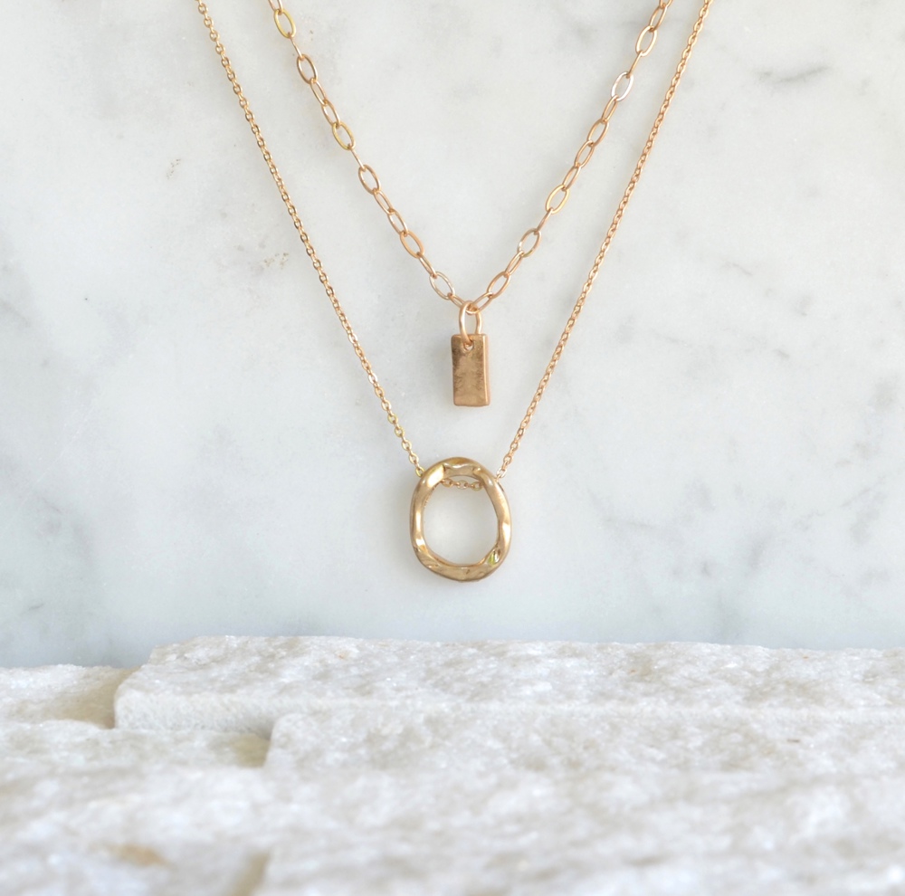 Claire double layer necklace