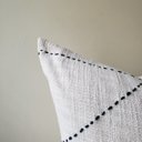  Neutral Striped Boho Pillow