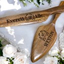  Personalized Wedding Cake Wooden Knife & Server Set