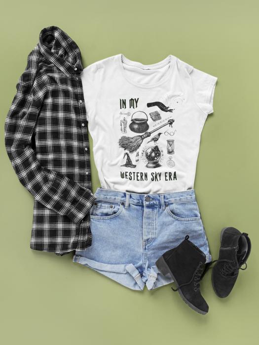 Retro Wicked T-shirt, Defy Gravity Broomstick Magic Wand Shirt, Wicked The Musical, Wizard Movie Fan Shirt