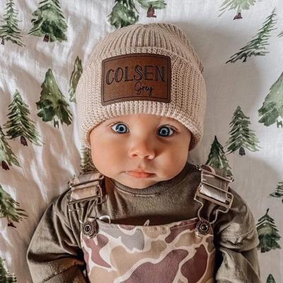 Personalized Infant Ribbed Name Beanie