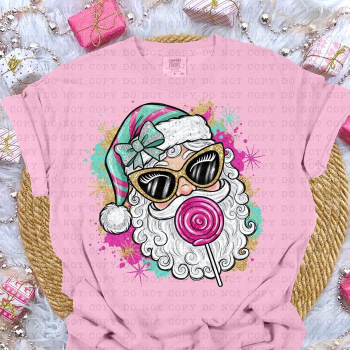 Lollipop Santa Tshirt