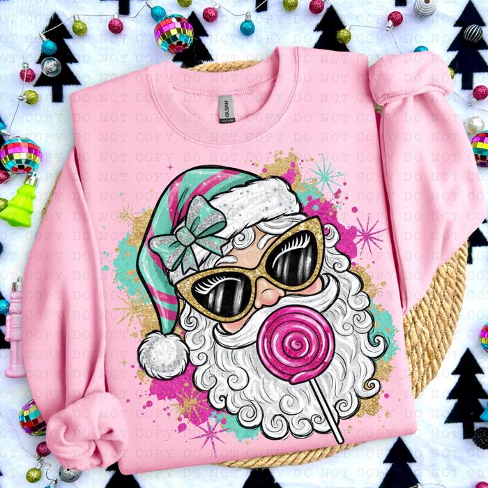 Lollipop Santa Sweatshirt