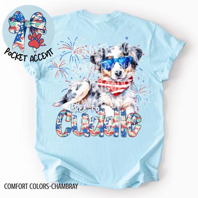 Australian Shephard Free to cuddle Tee