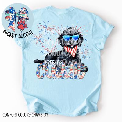 Black Doodle Free to Cuddle T-Shirt