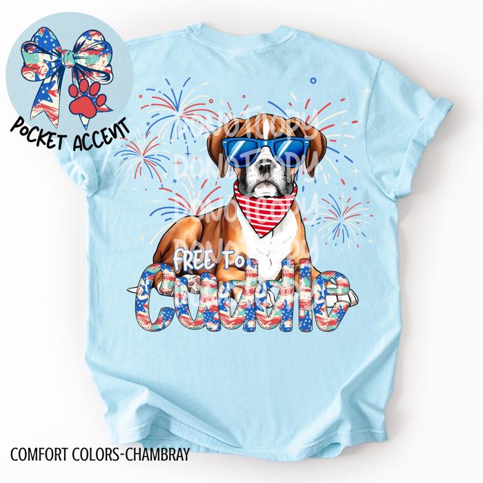 Boxer Free to Cuddle T-Shirt