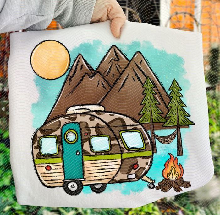 Leopard Camping Tshirt