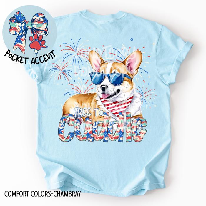 Corgi Free to Cuddle T-Shirt