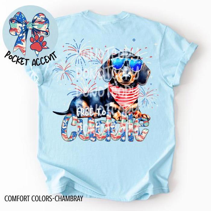 Americana Free to Cuddle Graphic Tee