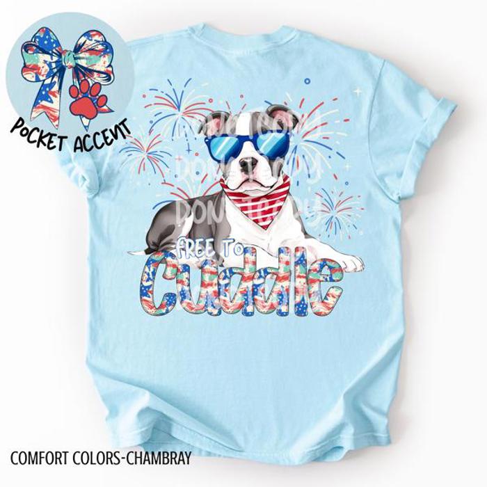 Americana Free to Cuddle Graphic Tee
