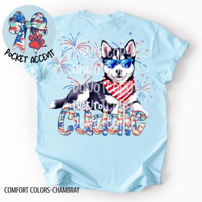 Husky Free to Cuddle T-Shirt