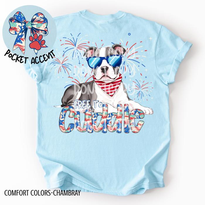 Pitbull Free to Cuddle T-Shirt