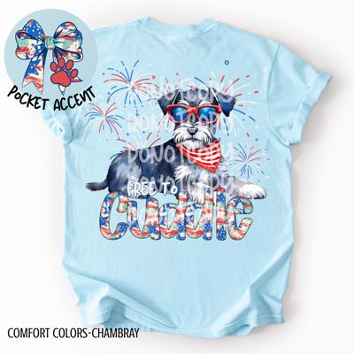 Schnauzer Spaniel Free to Cuddle T-Shirt