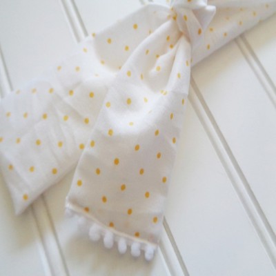 Pompom Knotted Headbands