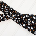  Knotted Headband - Ghosts and Pumpkins on Black