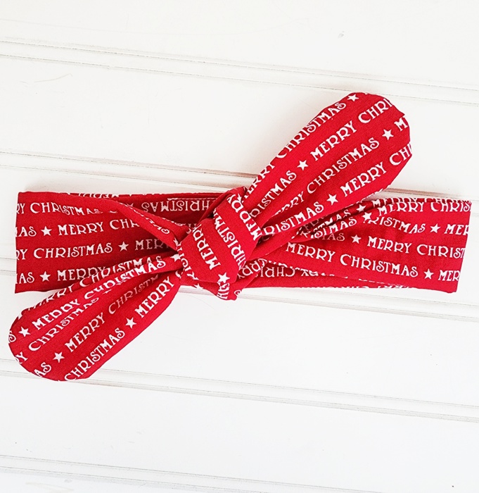 Donna Knotted Headband - Merry Christmas