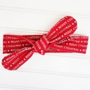 Donna Knotted Headband - Merry Christmas