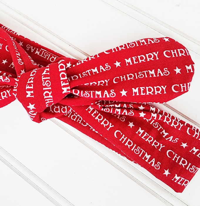Donna Knotted Headband - Merry Christmas