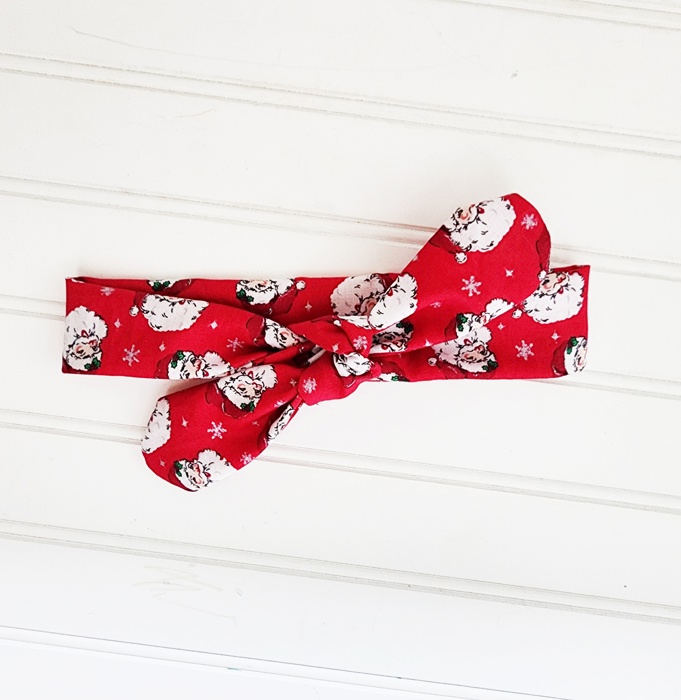 Donna Knotted Headband - Vintage Santa