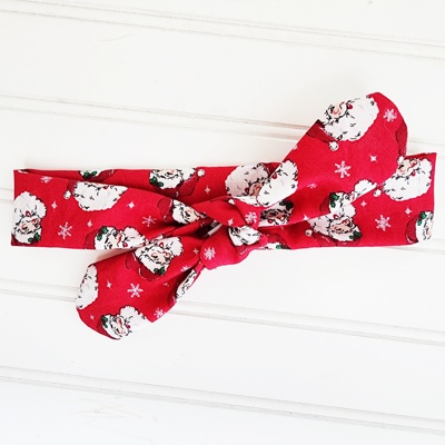 Donna Knotted Headband - Vintage Santa