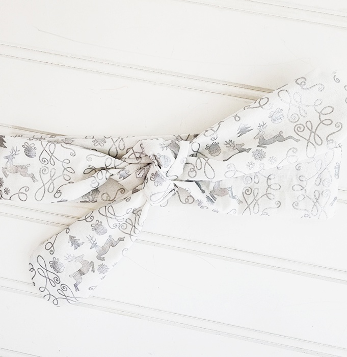 Donna Knotted Headband - Silver Reindeer