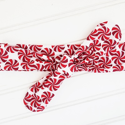 Knotted Headband - Peppermints