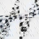  Alice Bow - Black Gingham