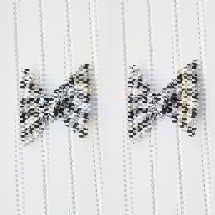 Alice Bow - Black Gingham
