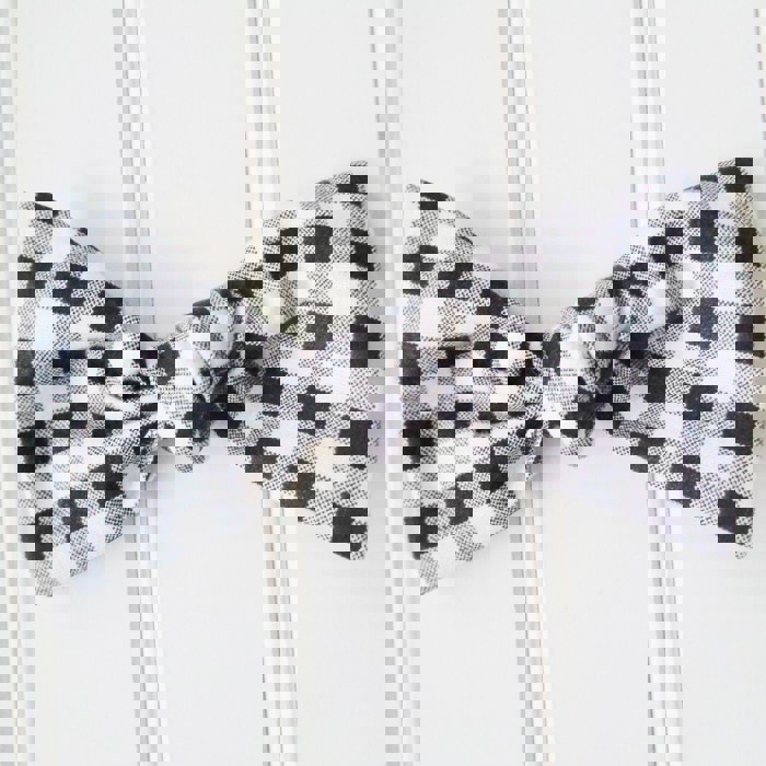 Alice Bow - Black Gingham