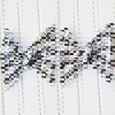 Alice Bow - Black Gingham