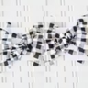  Alice Bow - Black Gingham